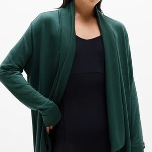 NWT, Athleta Pranayama Restore Wrap, Dark Green, XXS